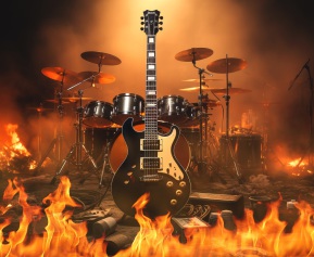 Brennende Bühne - Band Fire In The House